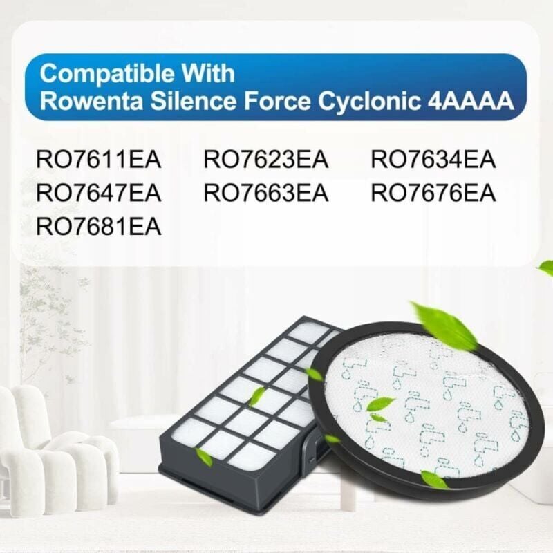 Lot 2 Filtres HEPA Pour Rowenta Silence Force Cyclonic RO76xx - ZR903701 Compatible