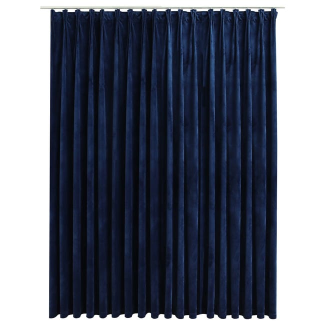 Tende Termiche Oscuranti Emma Barclay Midnight In Velluto Blu Navy, 168x137 Cm – Con Occhielli E Rilievo Geometrico