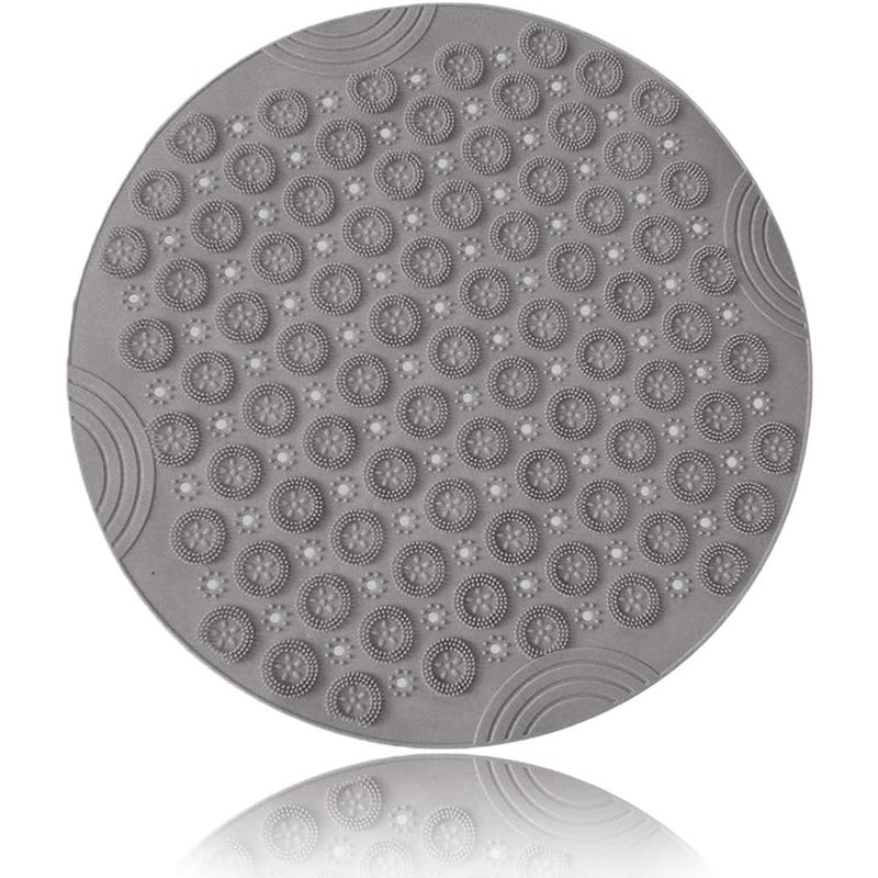 Mata antypoślizgowa do wanny, okrągła mata prysznicowa z tworzywa PVC, odporna na pleśń, z przyssawkami, trwała mata do masażu stóp, antybakteryjna
