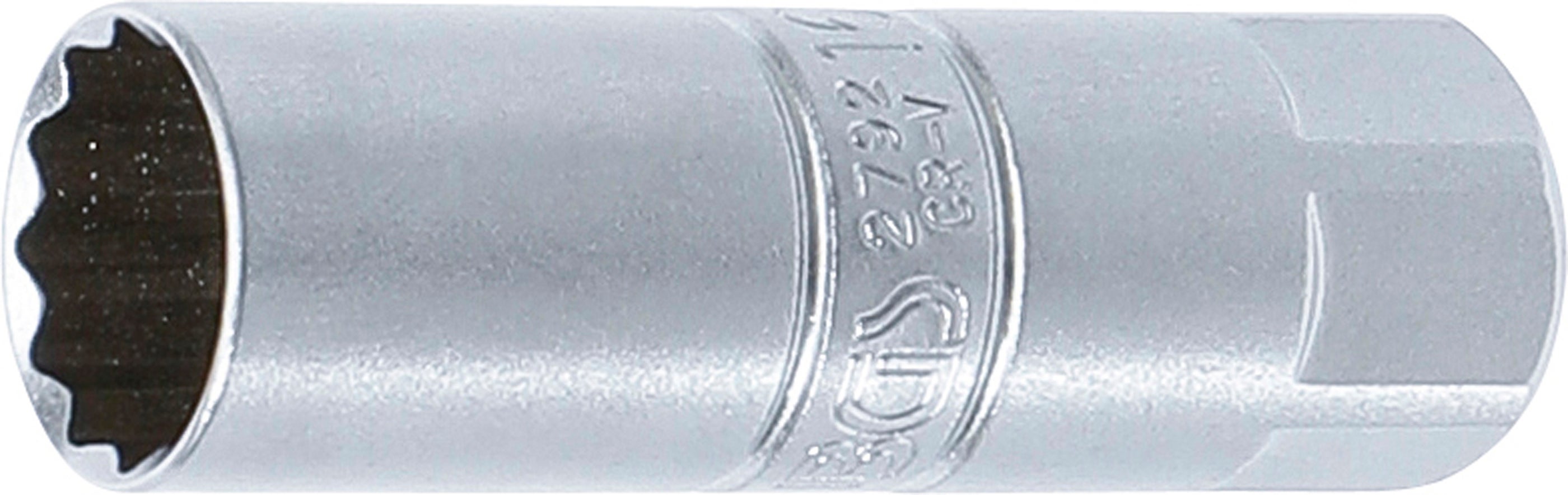 BGS Wkładka do świec zapłonowych z napędem dwunastokątnym, kwadrat wewnętrzny 10 mm (3/8") SW 16 mm - 2792