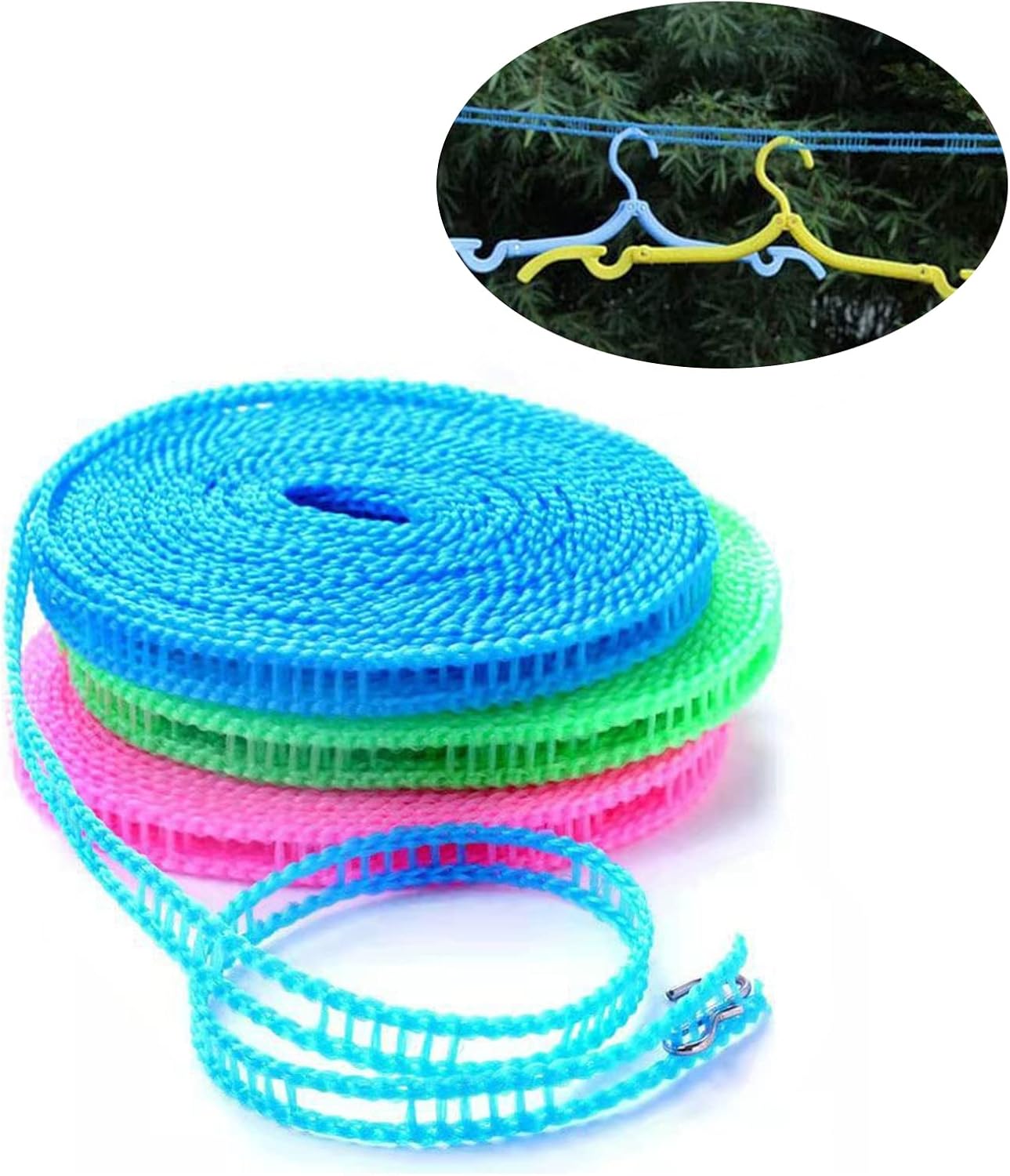2Pcs Corde à Linge Coupe-Vent, Corde à Linge En Nylon, Corde à Linge De A Linge En Nylon Corde A Linge De Voyage Portable Utilisee Pour Les Cintres De Camping Interieurs Et Exterieurs 97269560