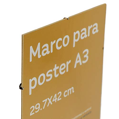 Nacnic Cadre à clip en verre acrylique transparent sans bord, protection et affichage de photographies, affiches, chambre ou bureau, A3 (29,7 x 42 cm) - 7