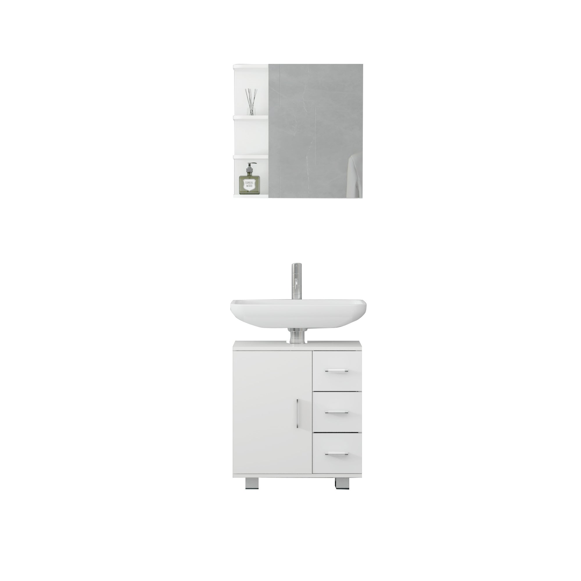 mobili a specchio per bagno