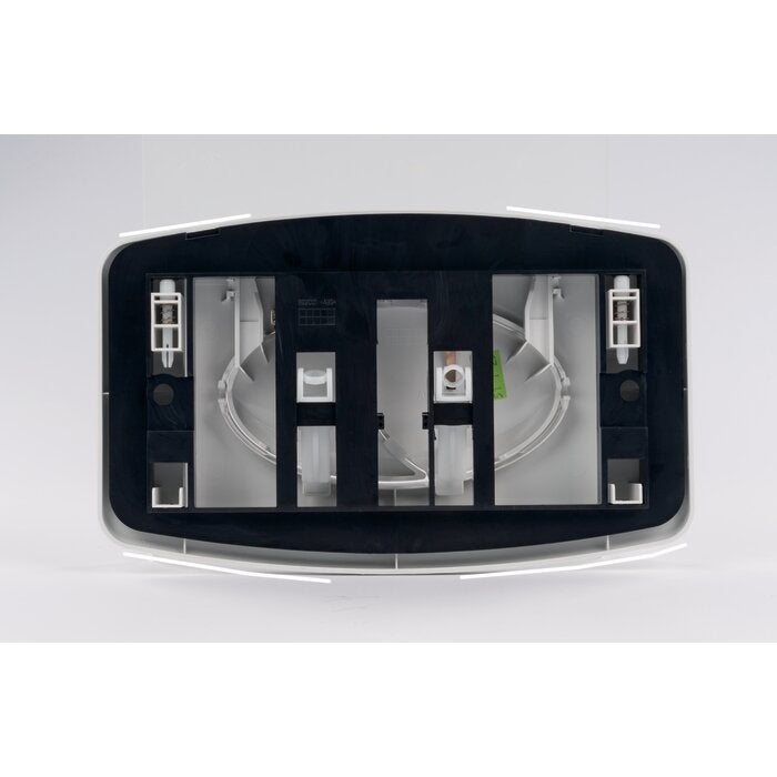 Plaque de commande - OLli - blanche - Double débit 3/6 L - 2