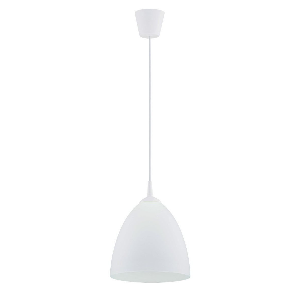 Lampa wisząca Lera biała 1xE27x15W do kuchni wym: 90 x 23 x 23 cm szkło Alfa