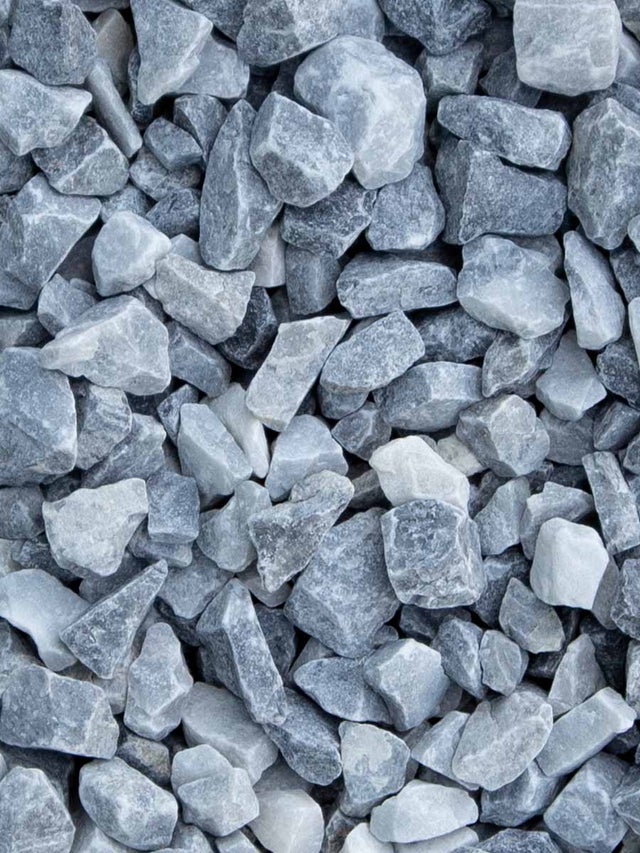 Ice Blue gravier de marbre concassé 250kg Minibag 0,18m3 (8 - 16mm (dimension standard))