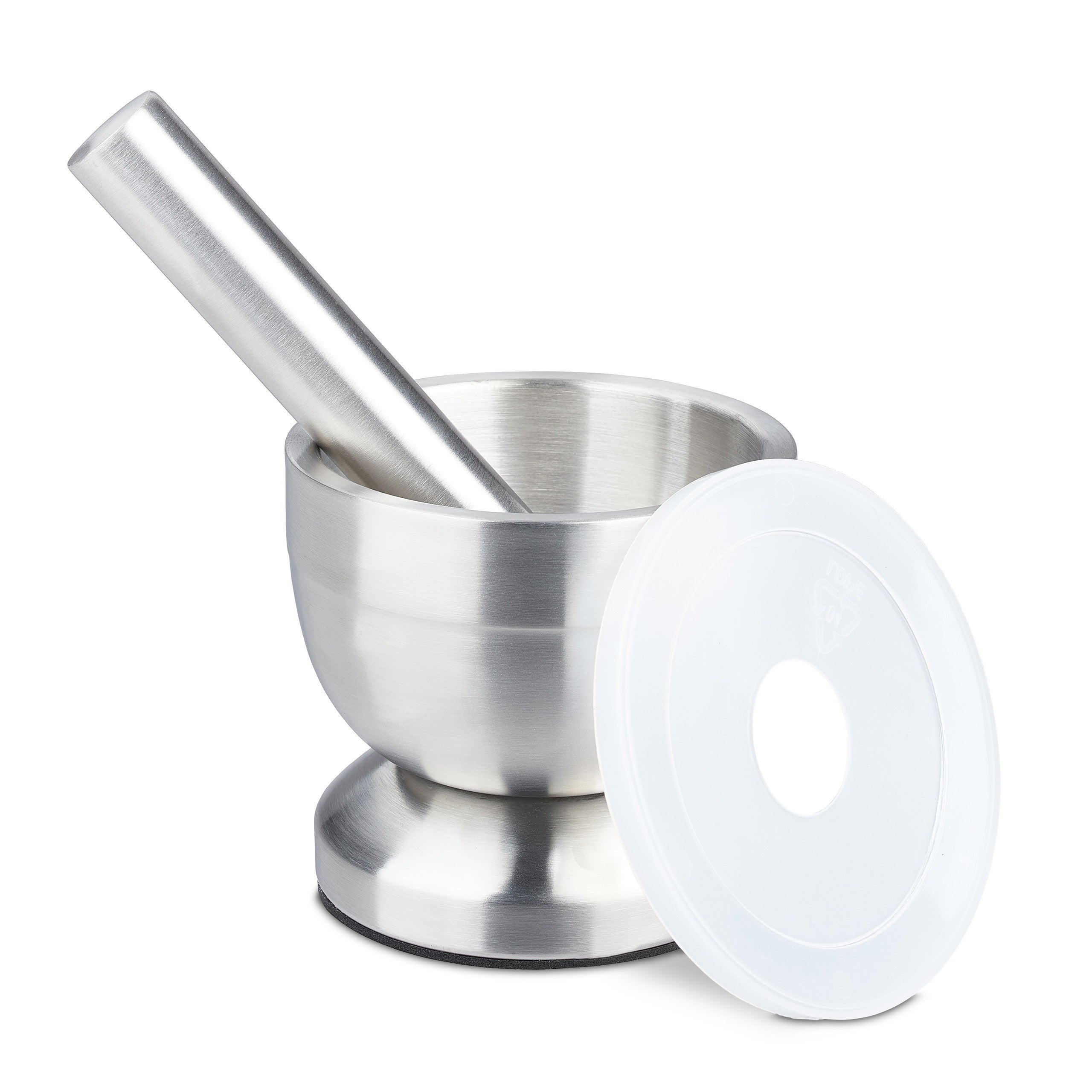 Relaxdays Mortier En Granit Avec Pilon - 400ml - Antidérapant - Pour Épices Herbes Et Sauces