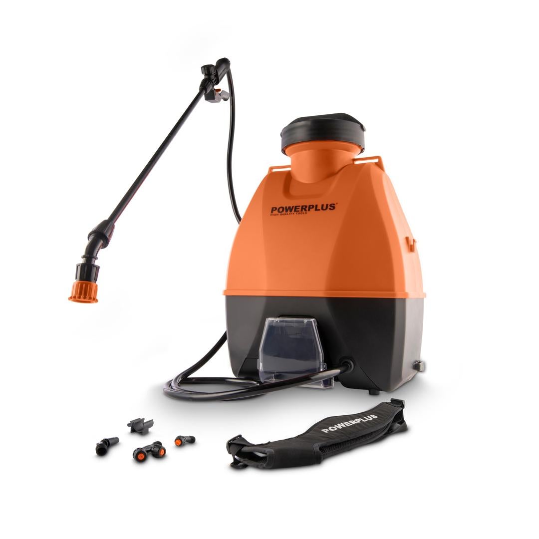 Powerplus Dual Power Pulvérisateur à Batterie POWDPG80460 - 20 V à Dos,6 Bars,1500 ml/min.,16 l, 4 Buses Incluses, Outillage Jardin - 2