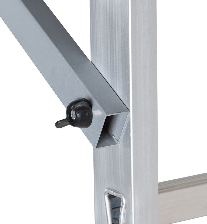 Echafaudage roulant d'escalier intérieur et extérieur 2,5m/4,5m en aluminium Hailo HobbyStep H5 - 7