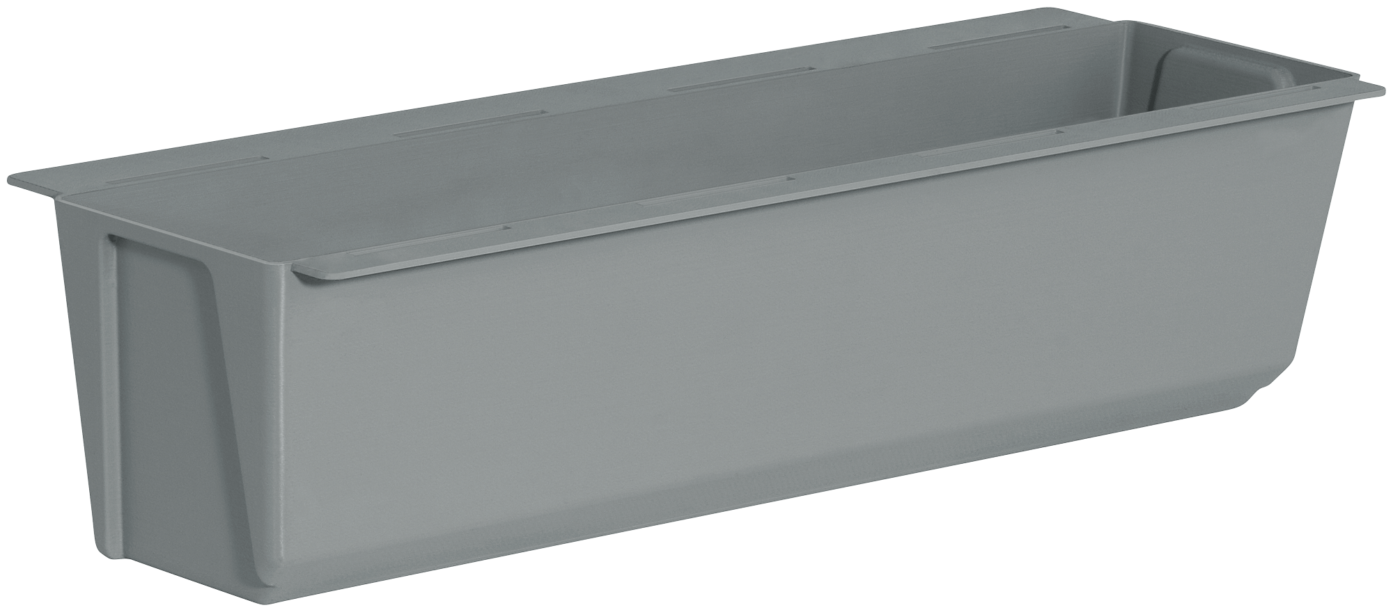 Doniczka na paletę Easy 37 cm szara, na kwietnik z europalety lub płotu, Geli