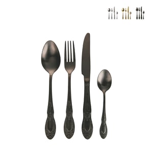 Set Posate EXZACT 20 Pezzi Stile Vintage - Acciaio Inox Con Manico Avorio, Elegante E Lavabile - Foto 13