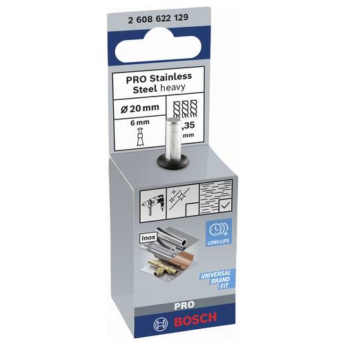 Bosch PRO Stal nierdzewna ciężka szczotka pędzelkowa 19 x 0,35 mm trzonek prosty - 2608622129 - 3