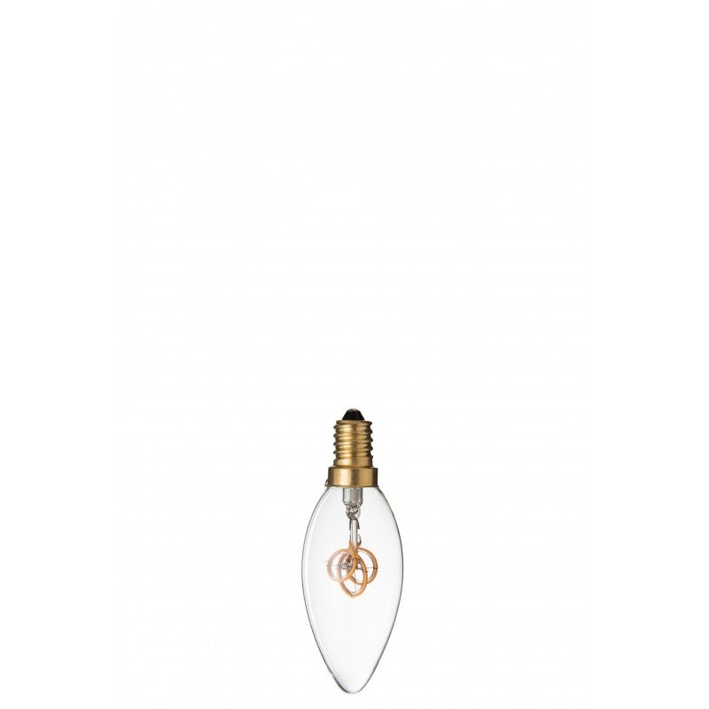 Philips LED Classic Tortiglione 2W (Eq. 25W) E14 – Vetro Trasparente – Luce Bianco Caldo 2700K, Non Dimmerabile
