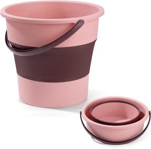 Secchio Pieghevole 9 Litri - Per Pesca, Campeggio E Pulizie - Foto 3