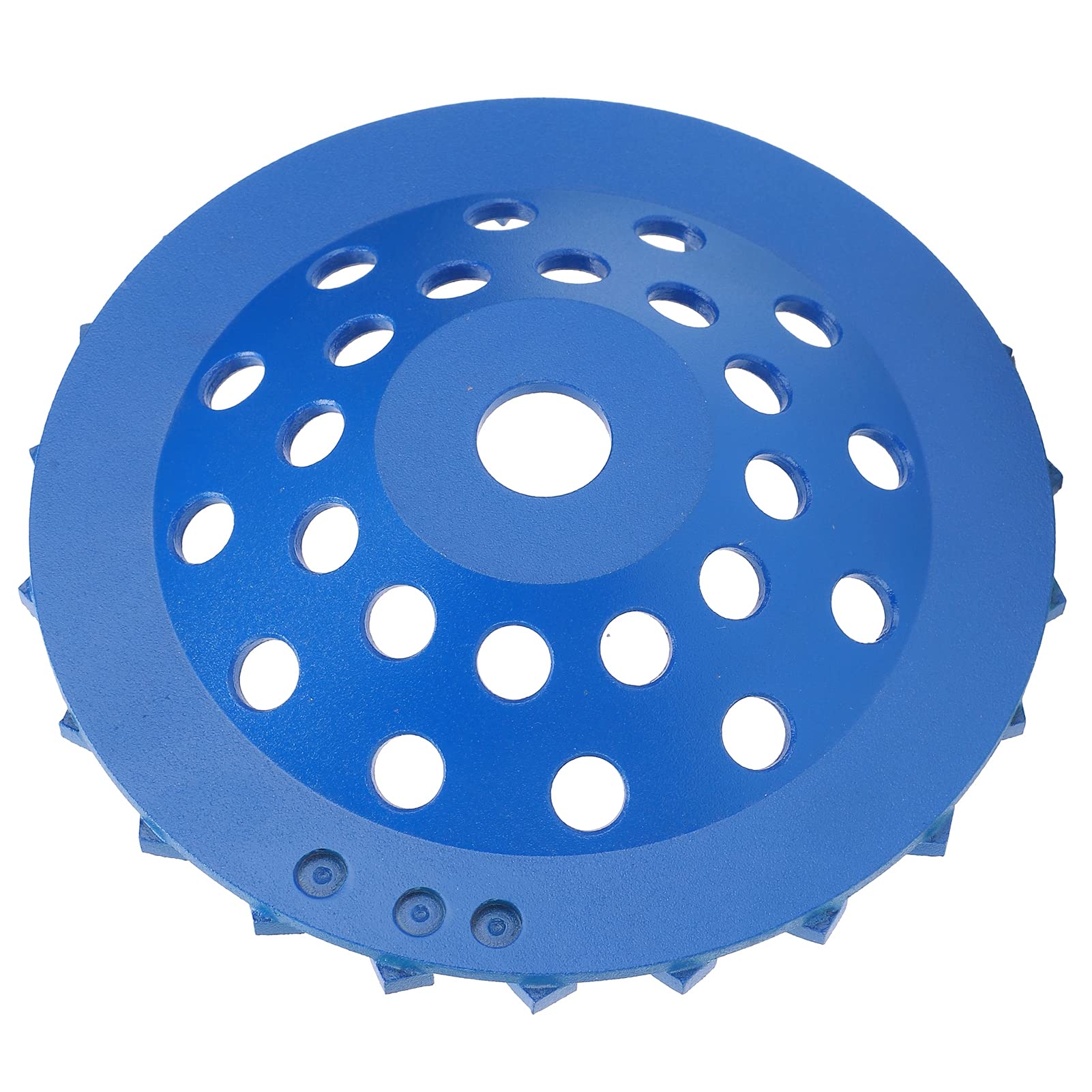 Meule diamantée bleue 24 dents 180 mm 30 mailles pour ponçage du béton, de la pierre, du ciment, applicable aux meuleuses d'angle - 6
