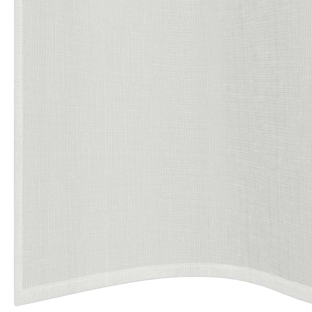 Tende in Voile con Occhielli 2 pz Bianco vidaXL - 6