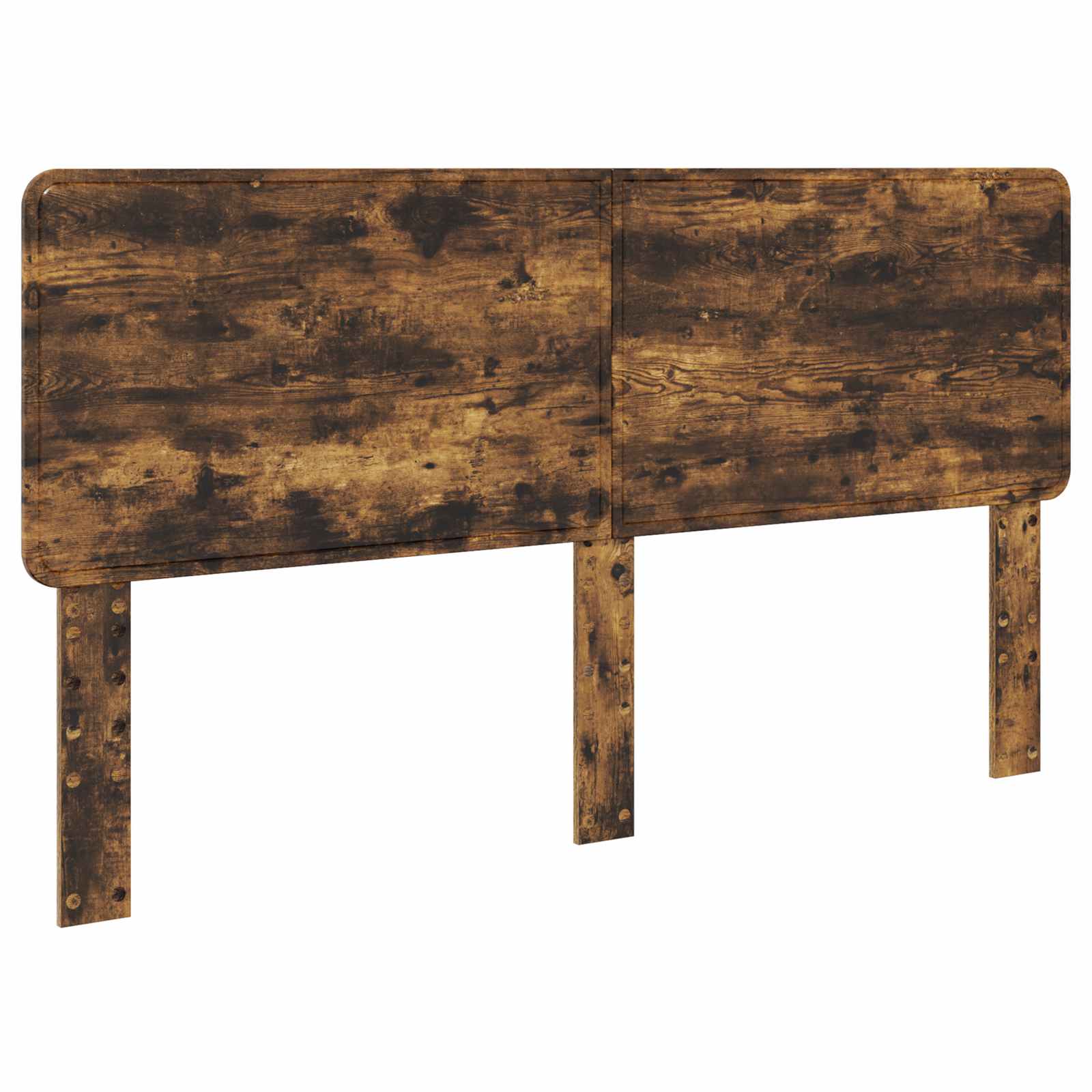 Cadre de lit chêne fumé 180 x 200 cm en bois de pin massif - 6