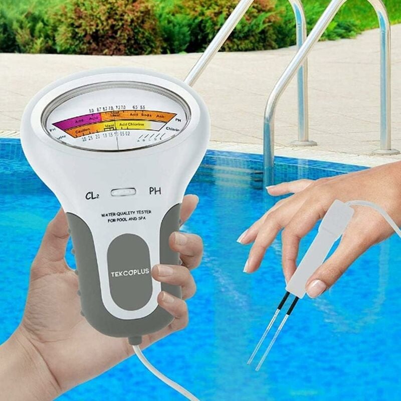 Qualité Eau Testeur,Portable Numérique Moniteur,Ph Eau Testeur Analyse Chlore Piscine Kit Test - 5