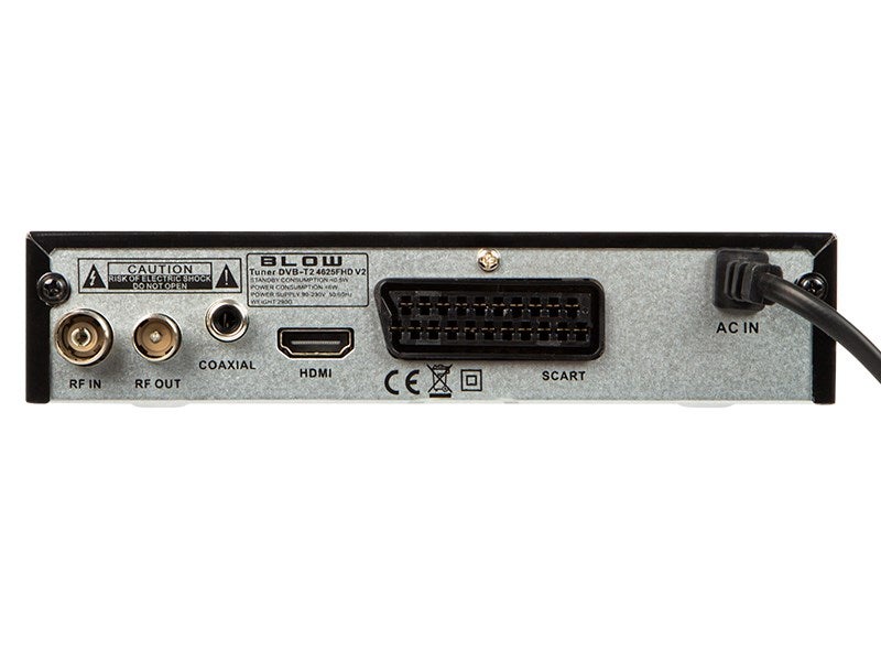 Décodeur DVB-T2 BLOW 4625FHD H.265 H.265 V2 - 4