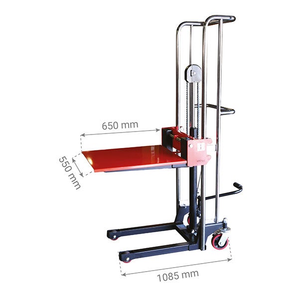 Gerbeur manuel - Charge 400kg - Levée de 85 à 1200mm - SPJ4120 - 2