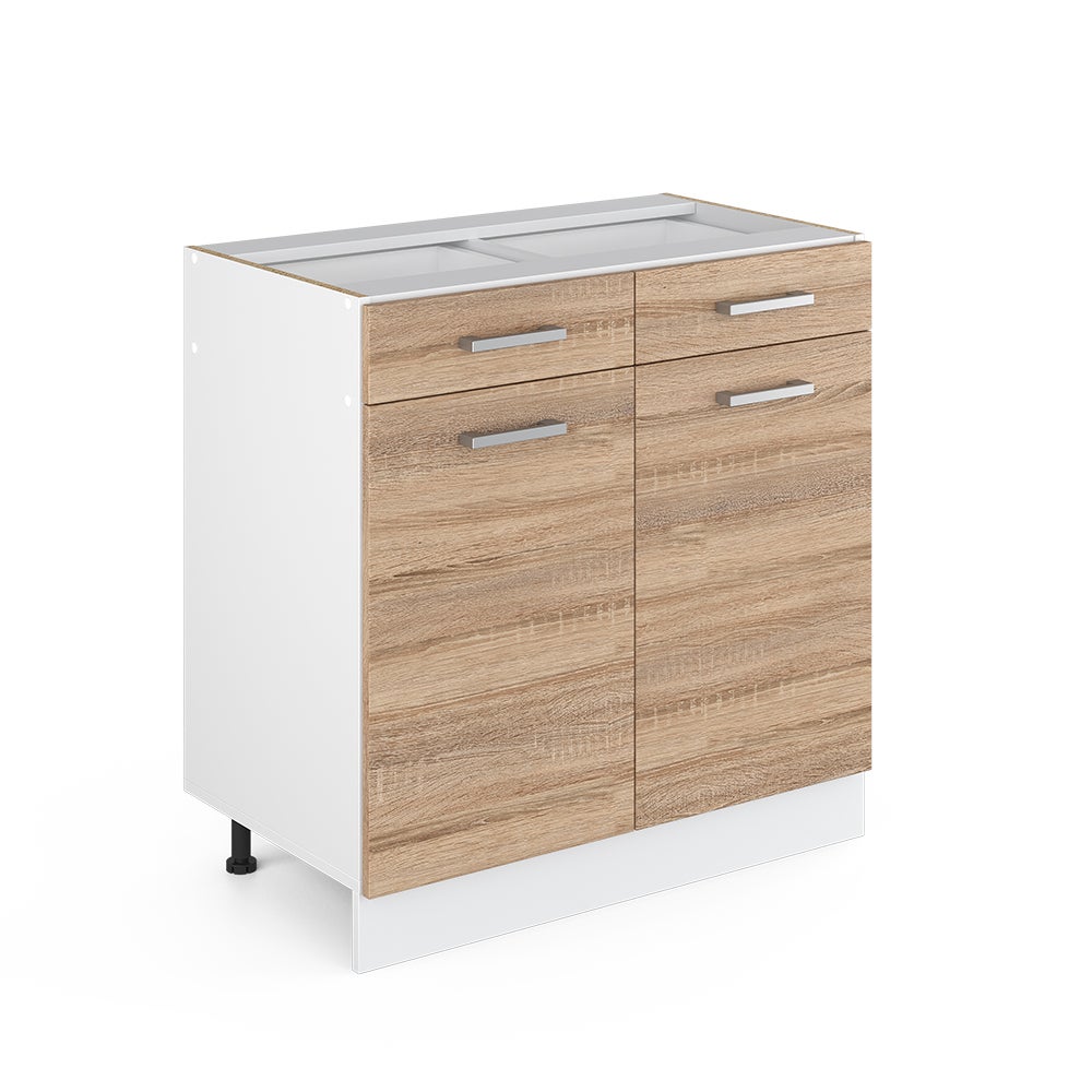 Vicco Szafka dolna do kuchni R-Line, Sonoma, 80 cm bez blatu roboczego