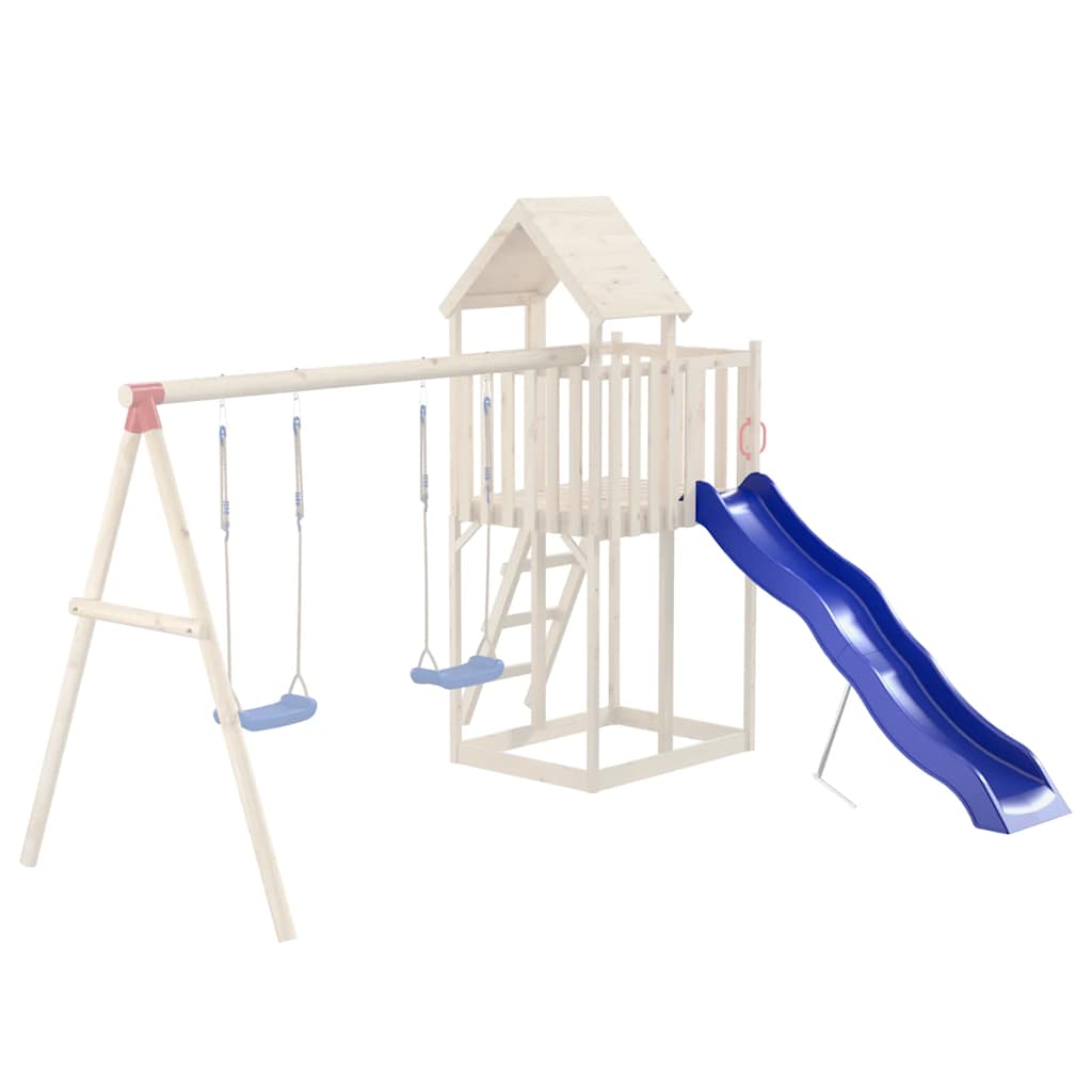 Escorrega de brincar 210x40 cm polipropileno azul vidaXL - 3