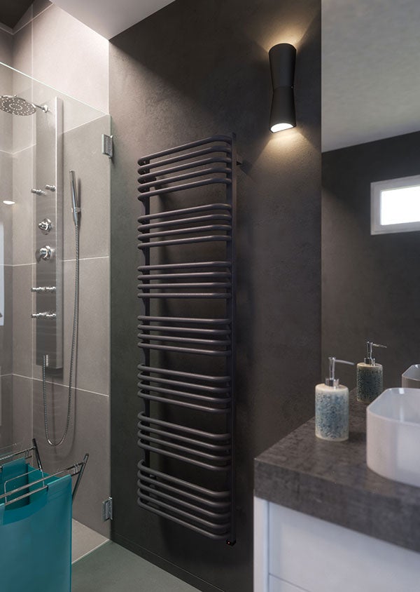 Sèche-serviette électrique gris - (HxL) 1580x600 mm - 1000 ( Watts) - 1000 Watt - ALE1580-600E1DGR - 3