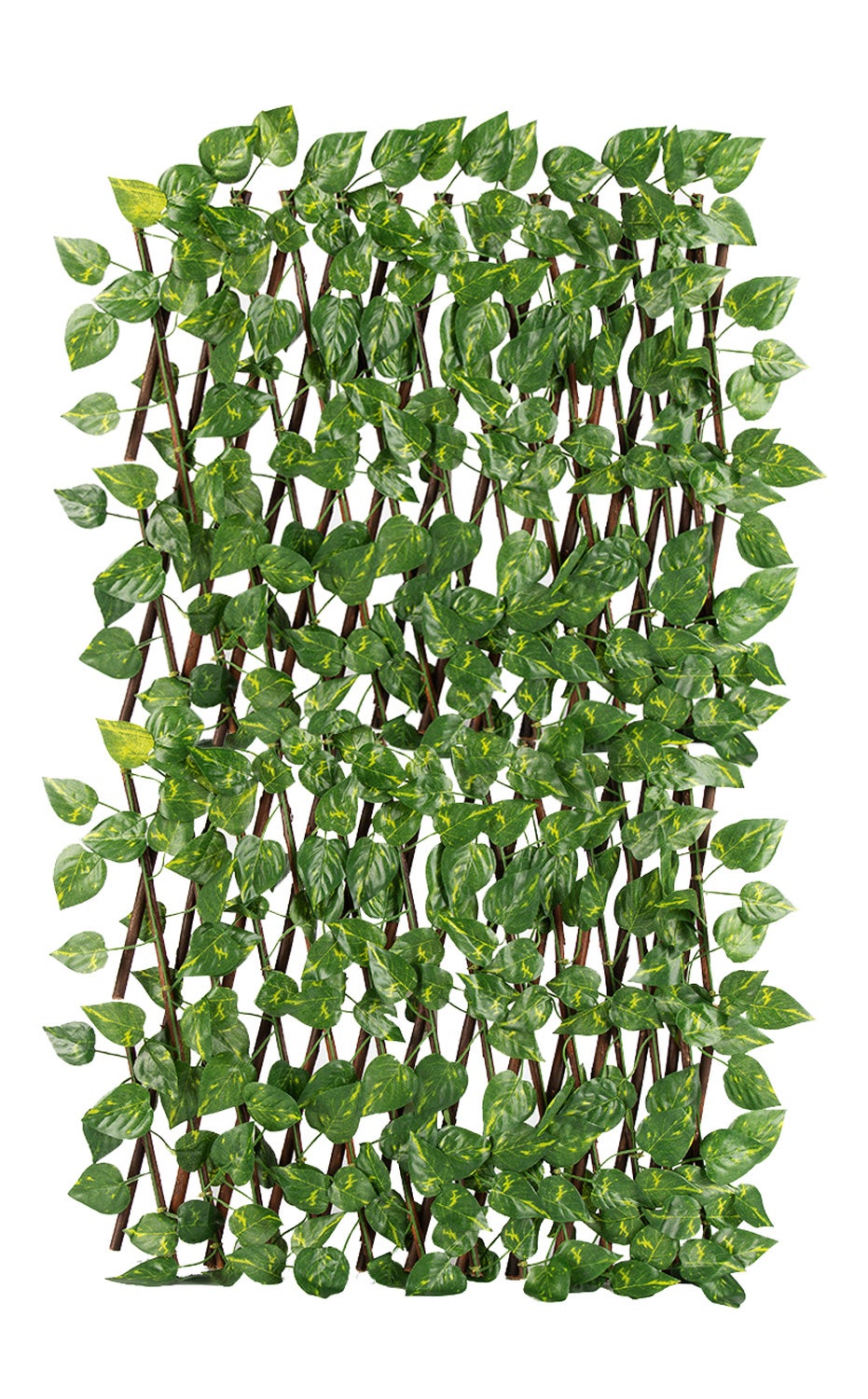 Siepe Artificiale Con Traliccio In Legno Di Salice - Estensibile Per Balconi, Giardini E Decorazioni - Foto 2