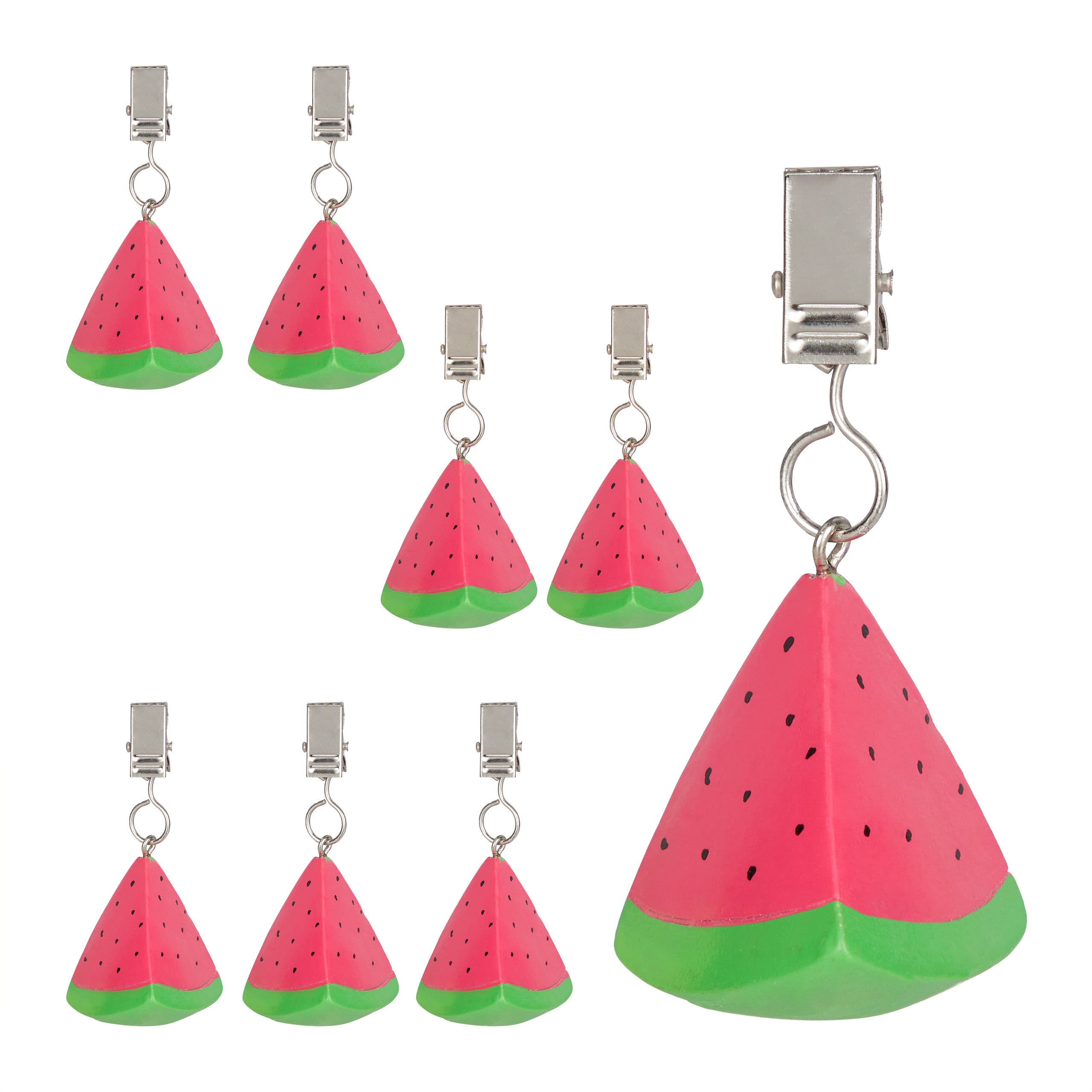 Fermatovaglia A Forma Di Pesce In Acciaio - 6 Pezzi Per Esterni, Picnic E Giardino - Foto 5