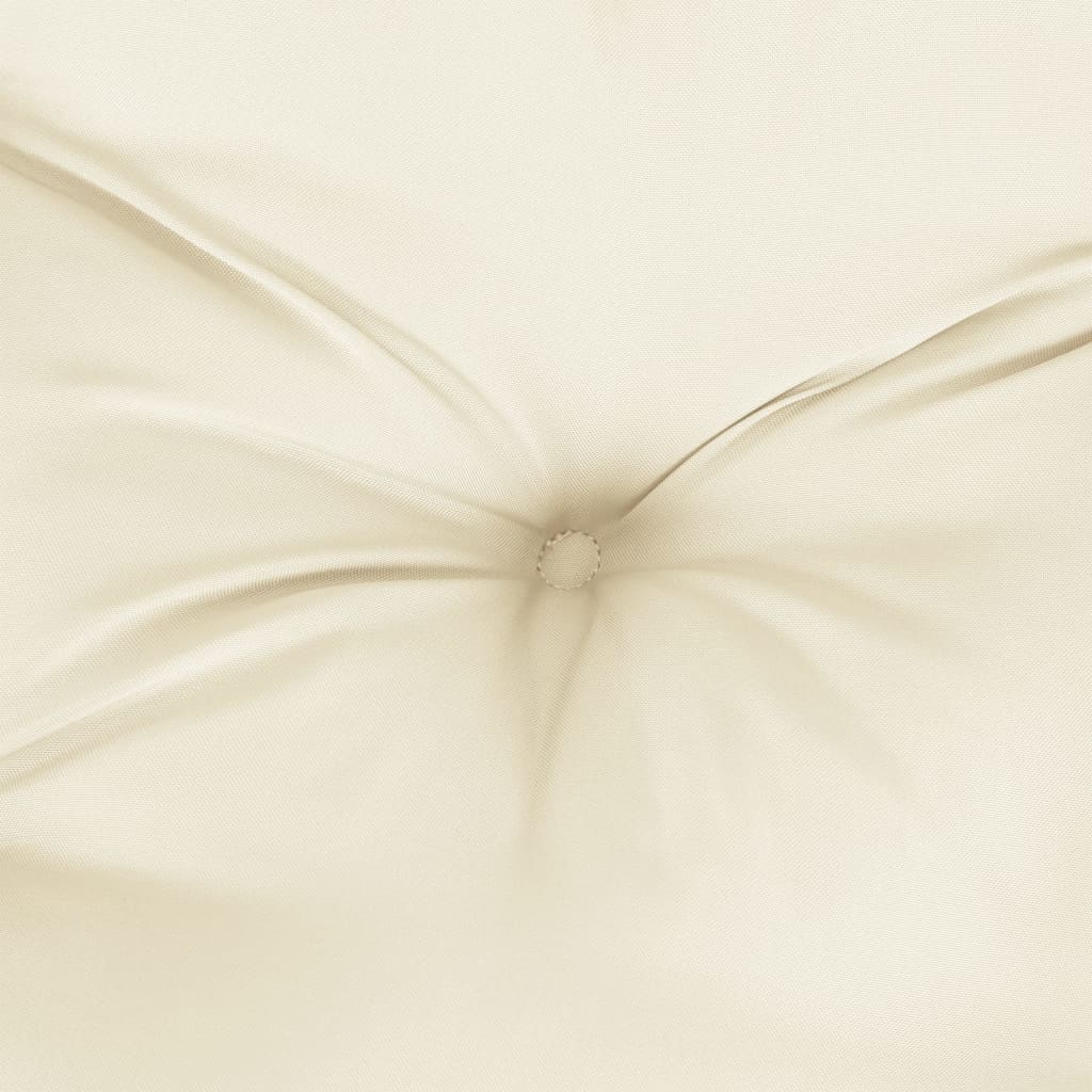 Cojín para sofá de palets tela crema 80x40x12 cm v0195 80 x 40 x 12 cm / Crema - 8