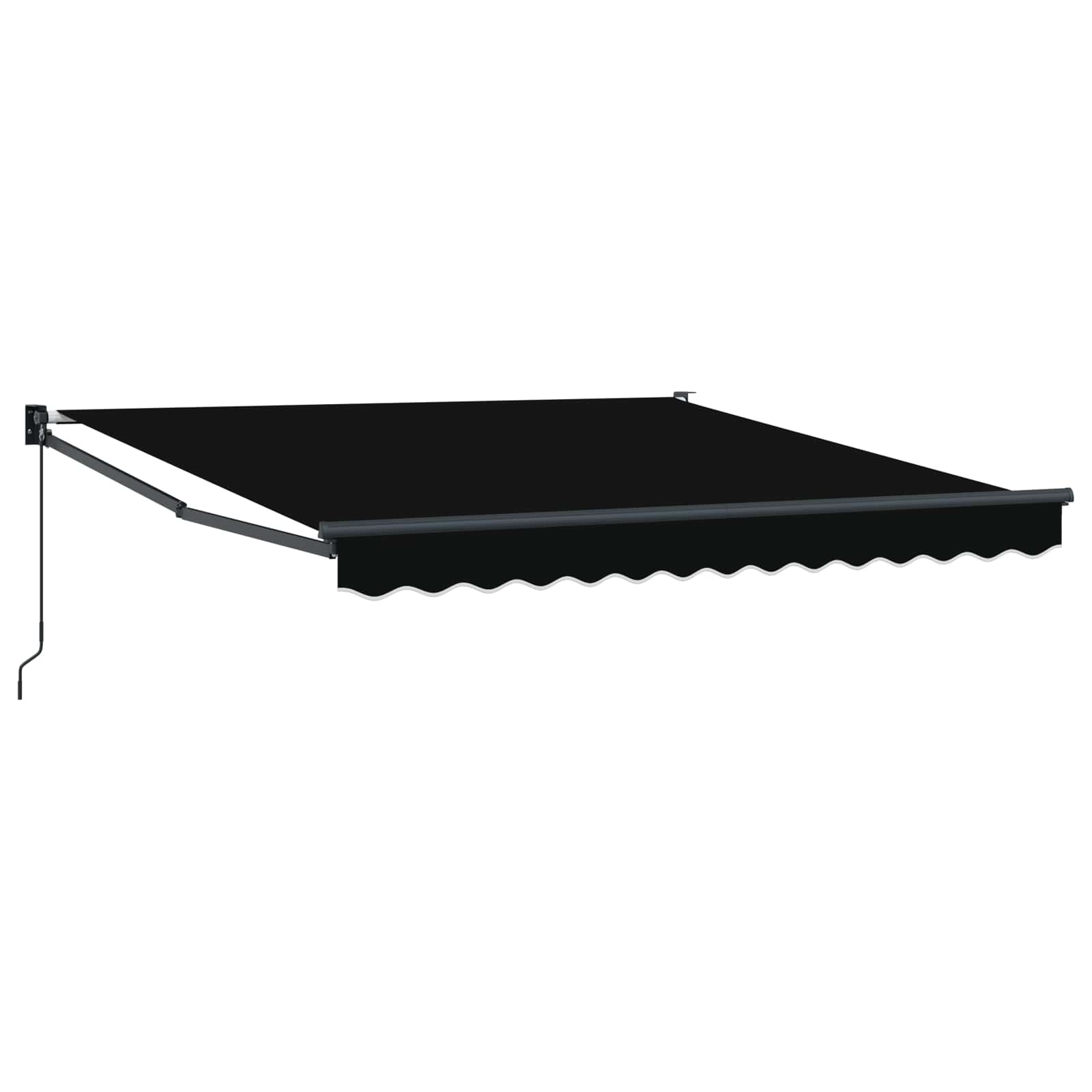Toldo Retrátil Manual Preto 300x250 cm - Sombra Elegante para Espaços Externos - 2