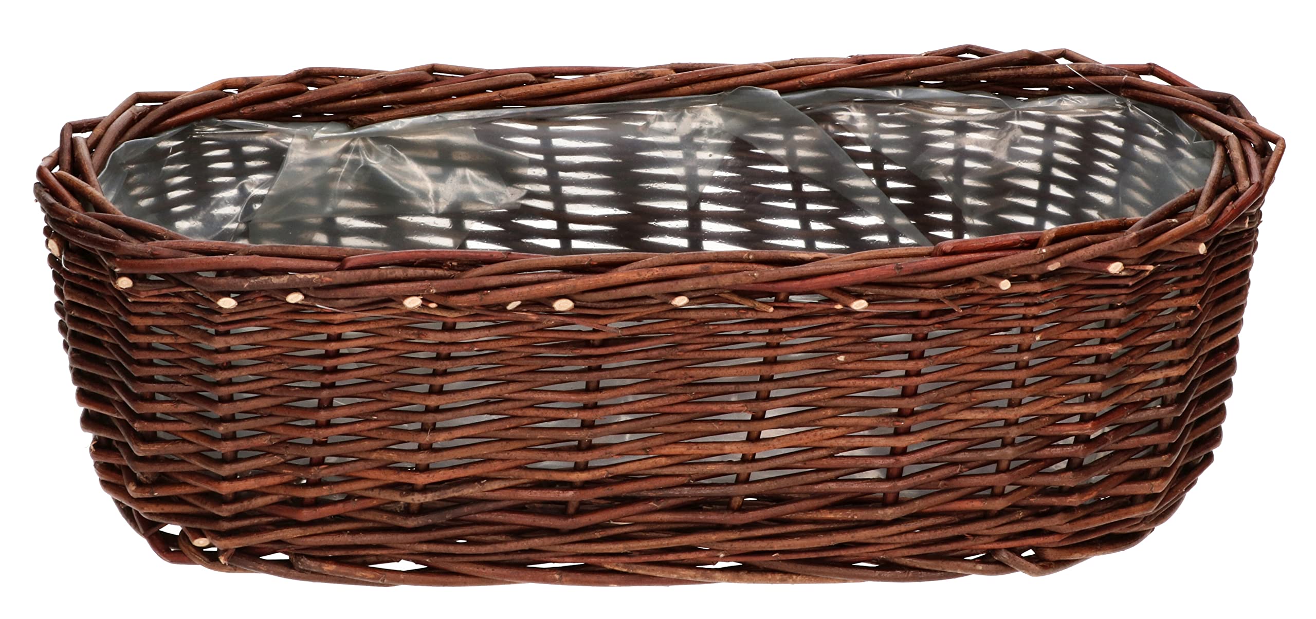 Zestaw 2 doniczki osłonki wiklinowe koszyk na kwiaty - 40 cm - KOTARBAU - 5