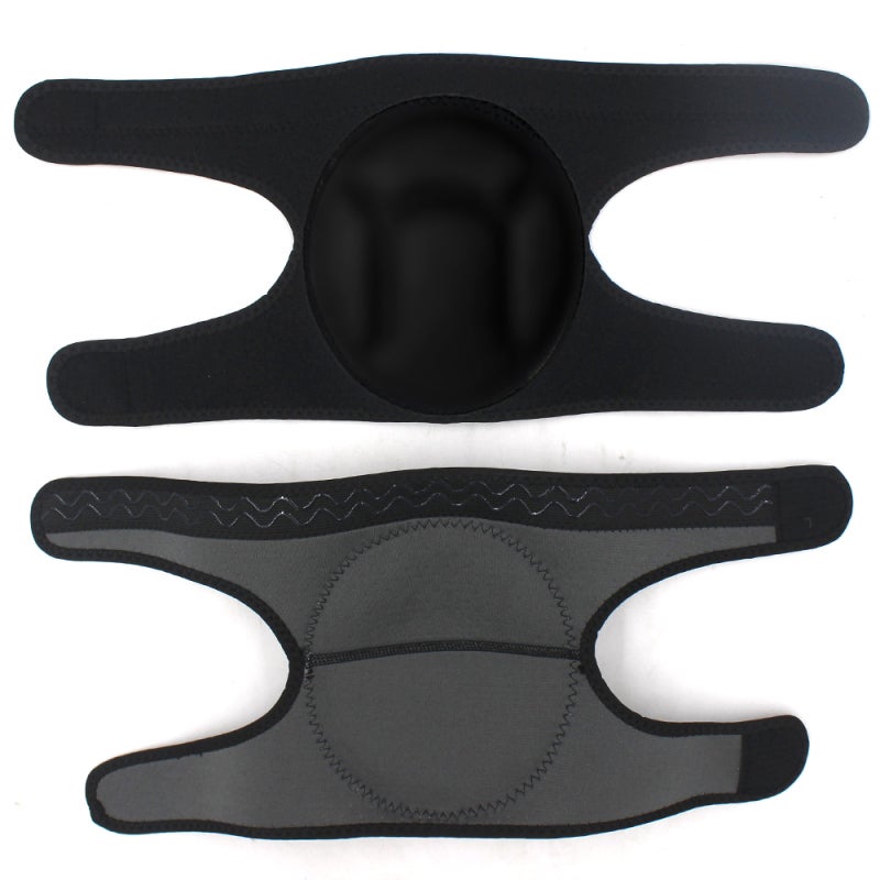 Joelheiras de espuma anti-impacto, equipamento de proteção esportiva, para corrida e dança, tamanhos grandes, pretas. - 4