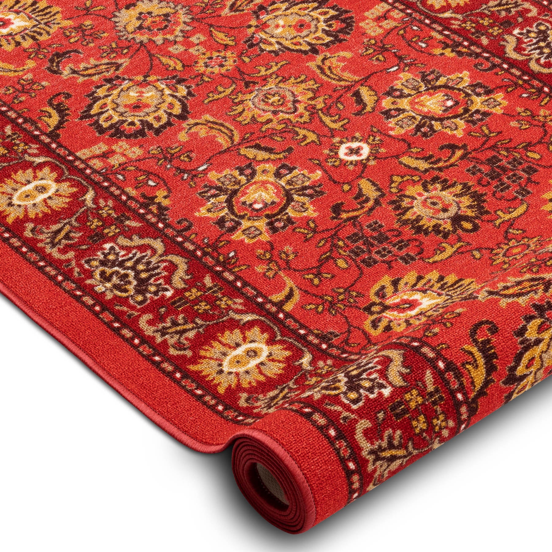 Passatoia antiscivolo TRADYCJA Tradizione rossa gomma 110cm 110x130 cm - 2