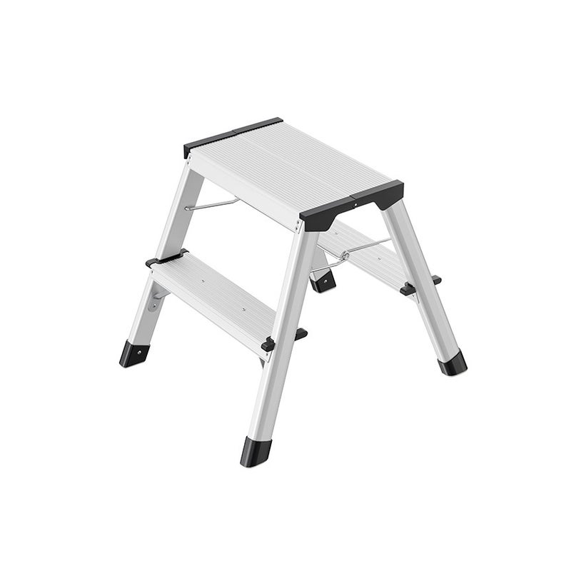 Podwójny stołek ze stopniem 2 stopnie – Hailo L90 Step-KE – maks. wysokość robocza 2,40 m