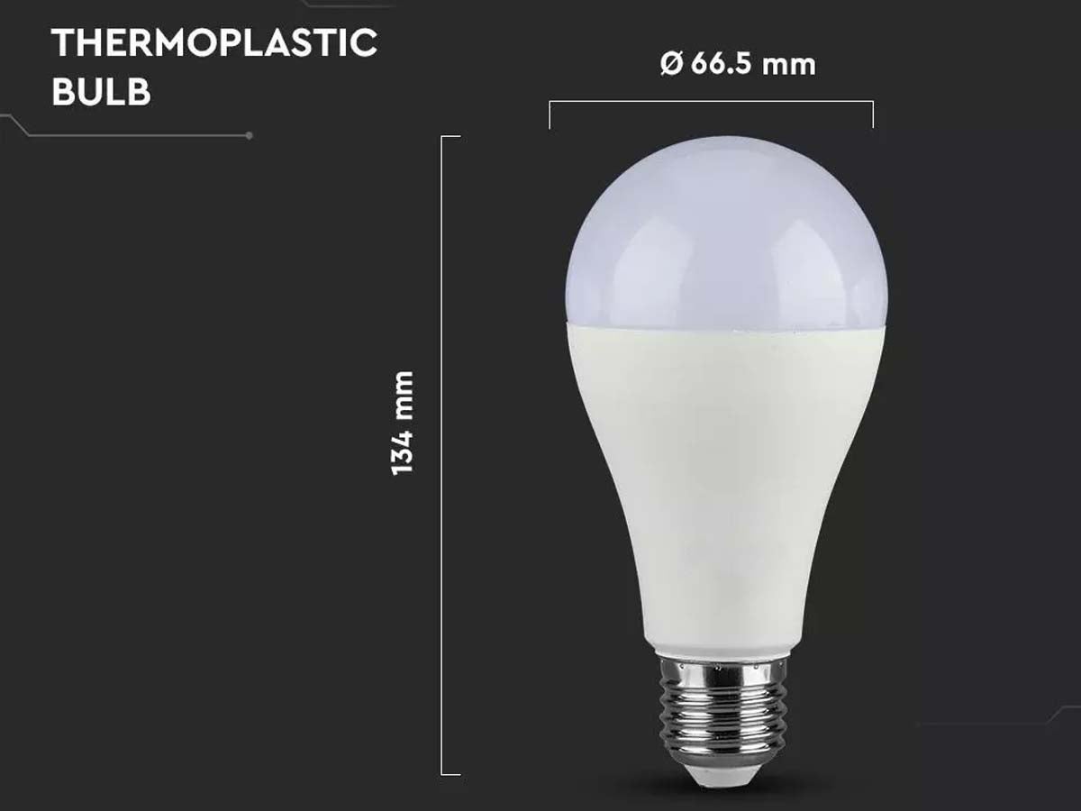 Lampadina LED 15W A65 Е27 200'D VT-2015 - 2700K - 7