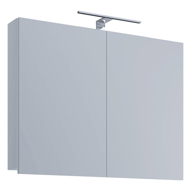 VCB1 Armoire de toilette murale avec miroir 80 cm, éclairage inclus, blanc.
