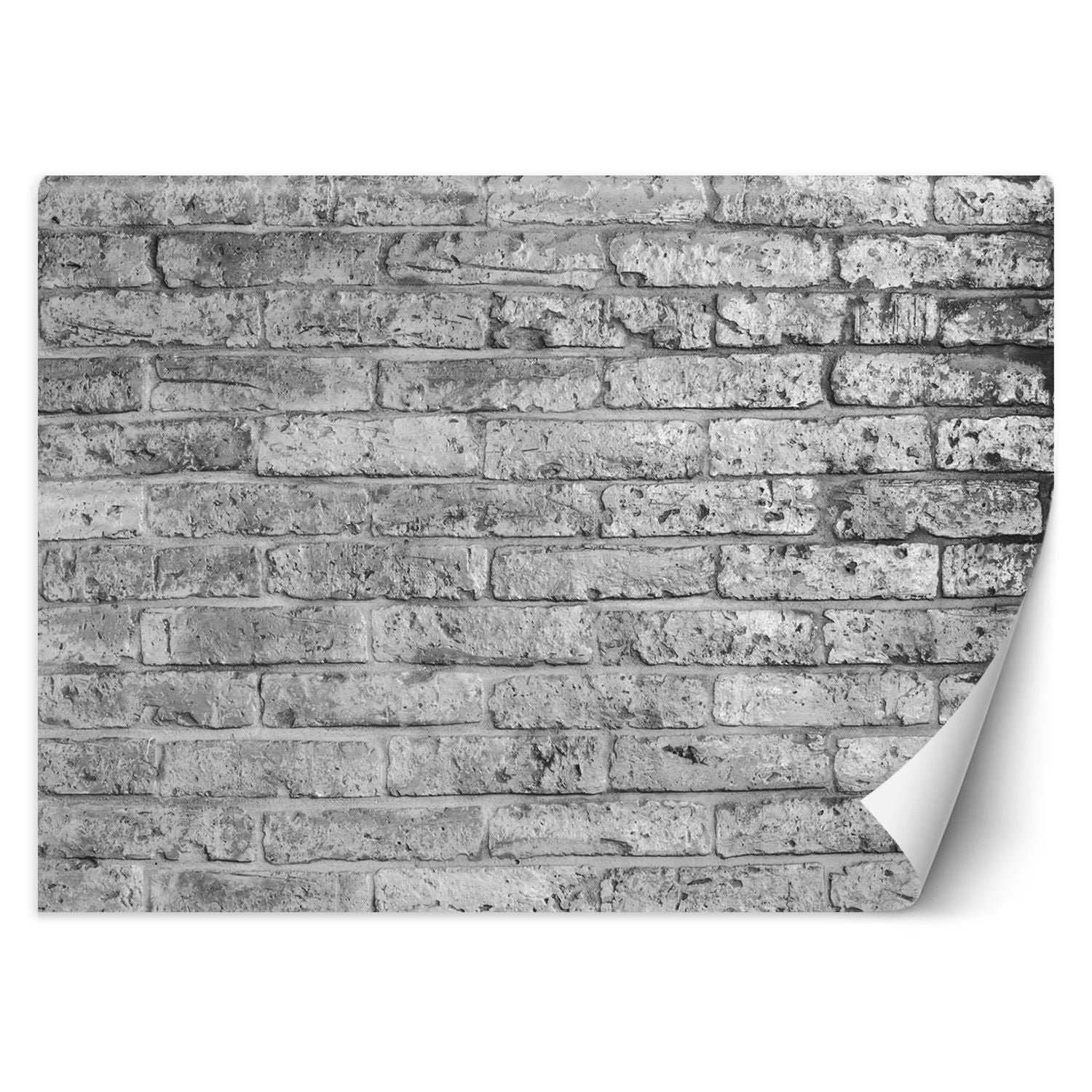 Fototapeta, Mur z szarych cegieł 400x280