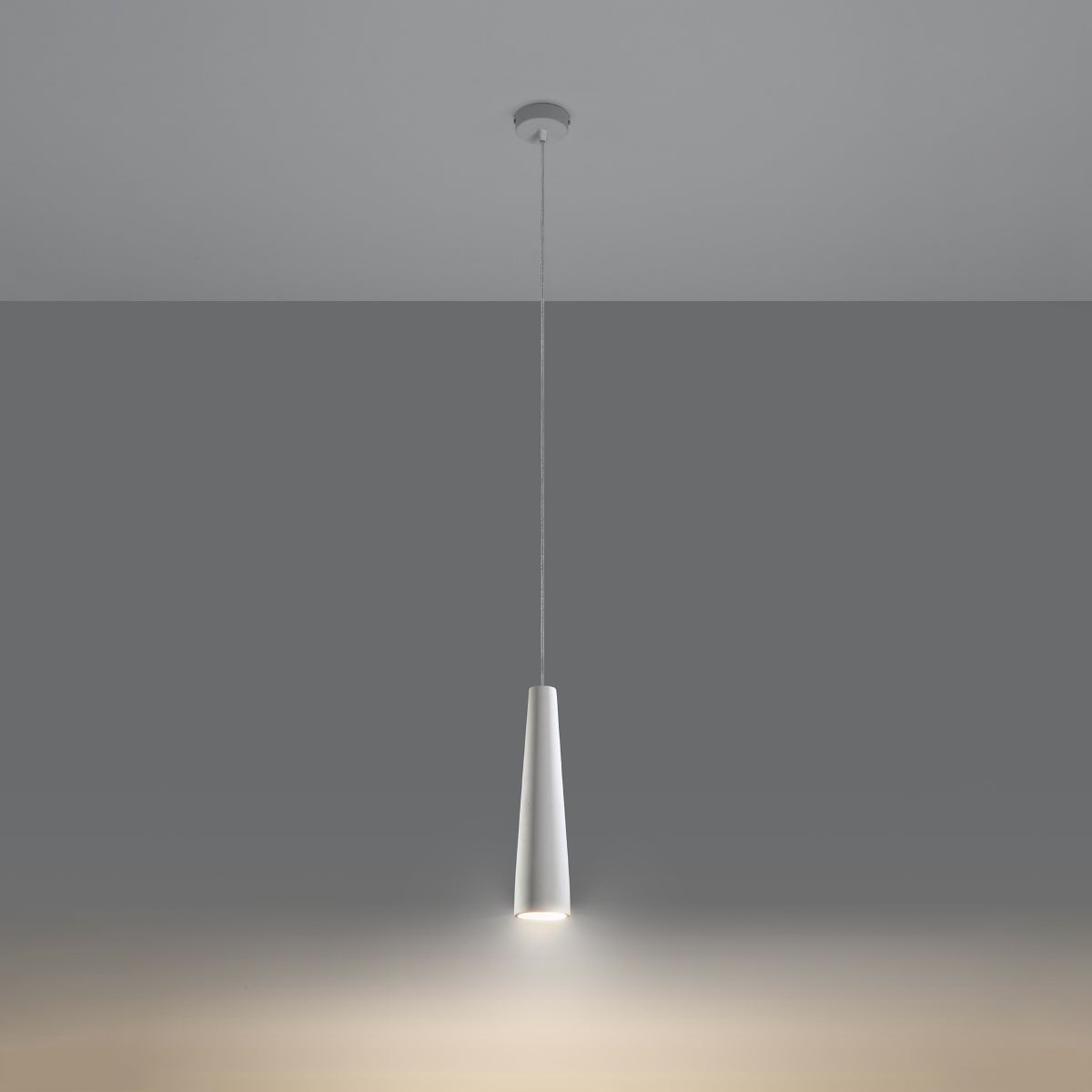Lampa wisząca ceramiczna ECLIX LED 3000K - 8x8x132cm Sollux