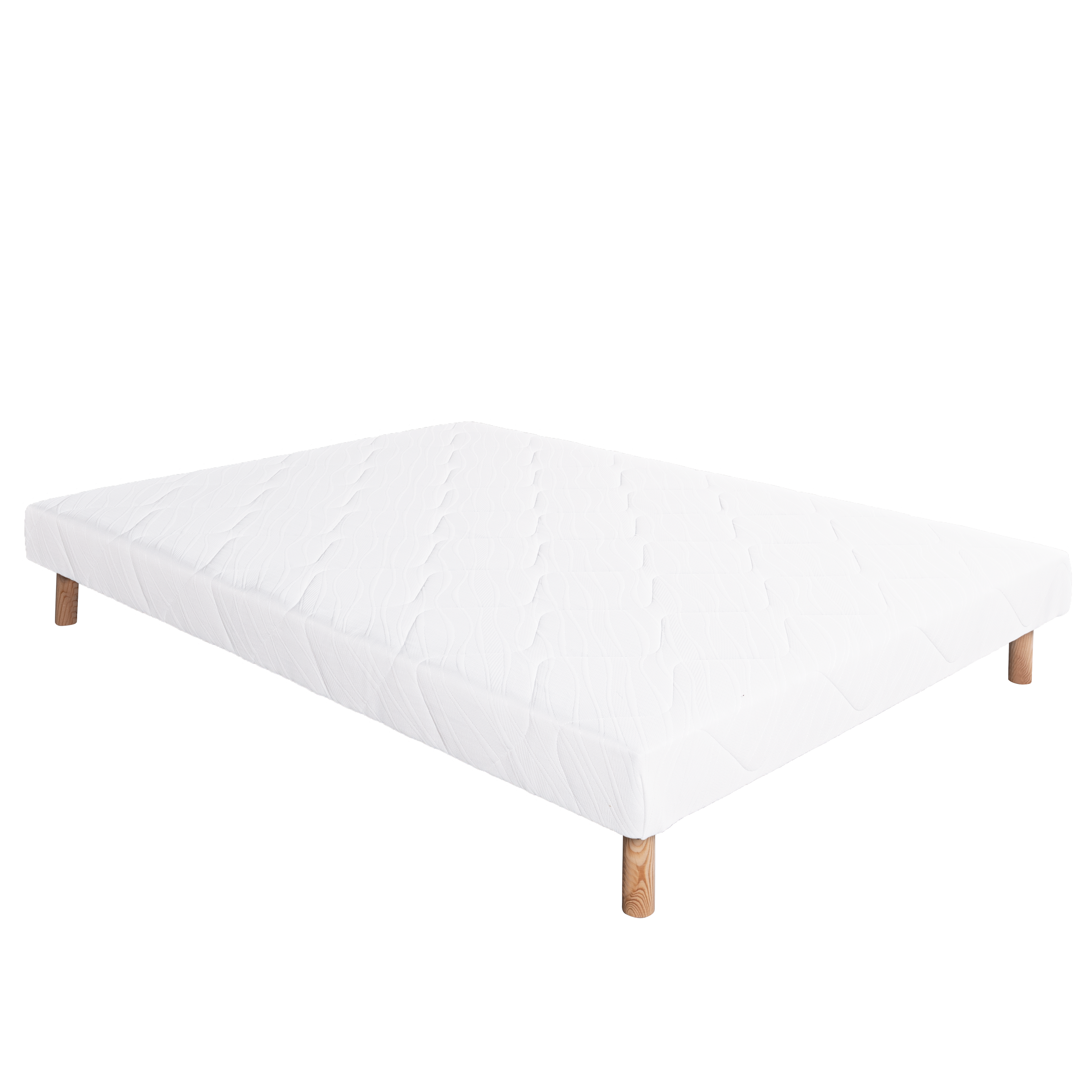 Ensemble Matelas Ferme X X Cm Mousse Haute Densit Face T Hiver Sommier Cm