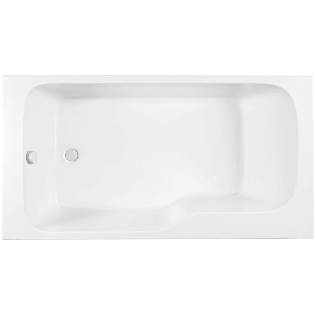 Baignoire bain douche JACOB DELAFON Malice, version gauche Blanc brillant 170 x 90