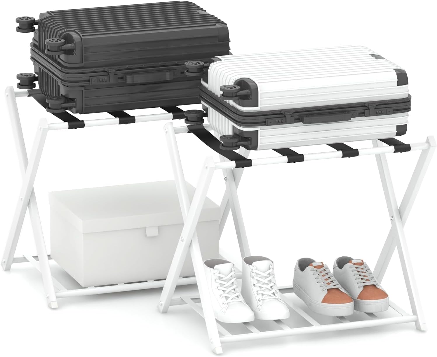 Porte-valise Support valises Porte-bagages Accessoire valise Repose