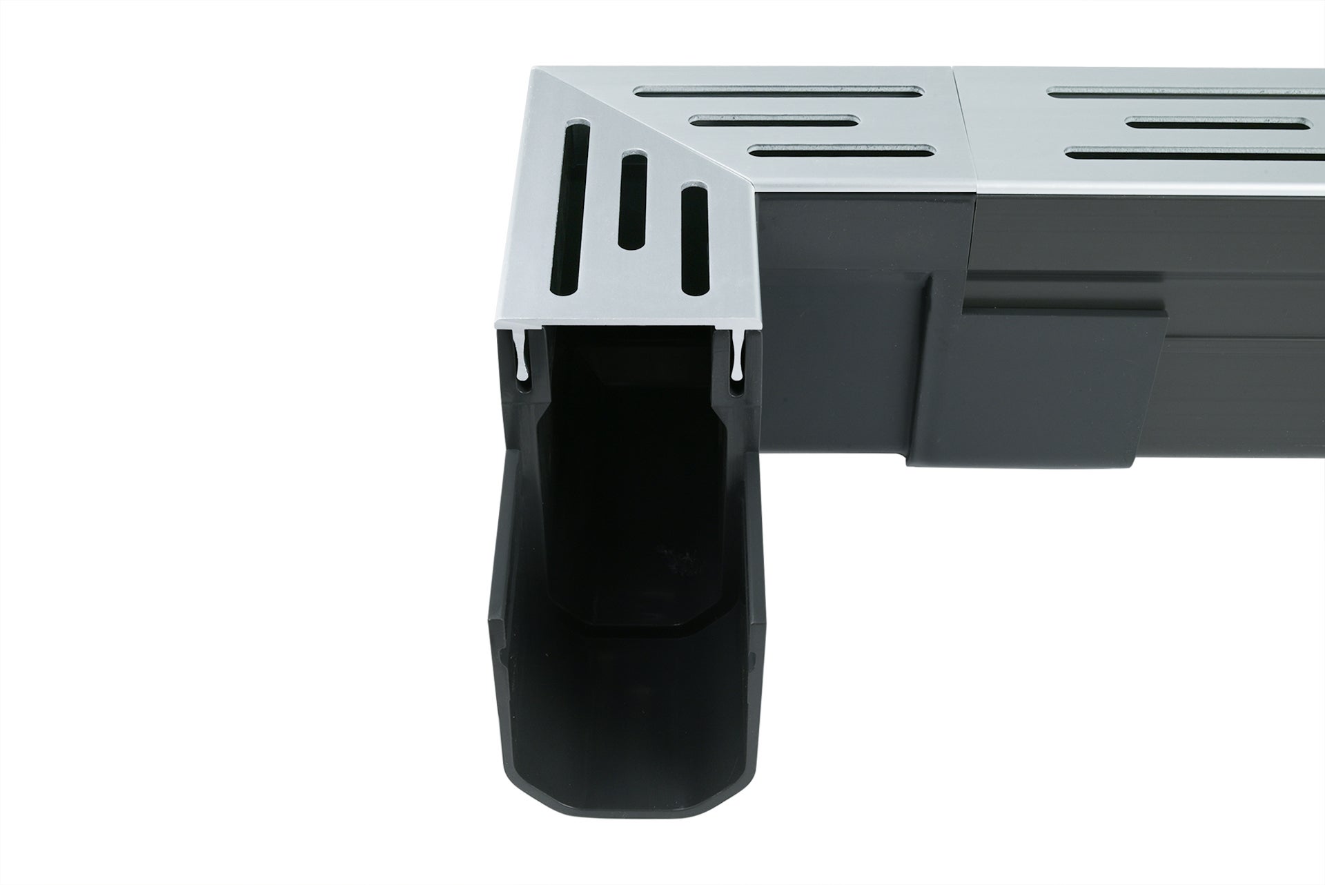Wovar Pièce d'angle pour caniveau Narrow Line Aluminium 155 x 155 - Par Pièce - 3