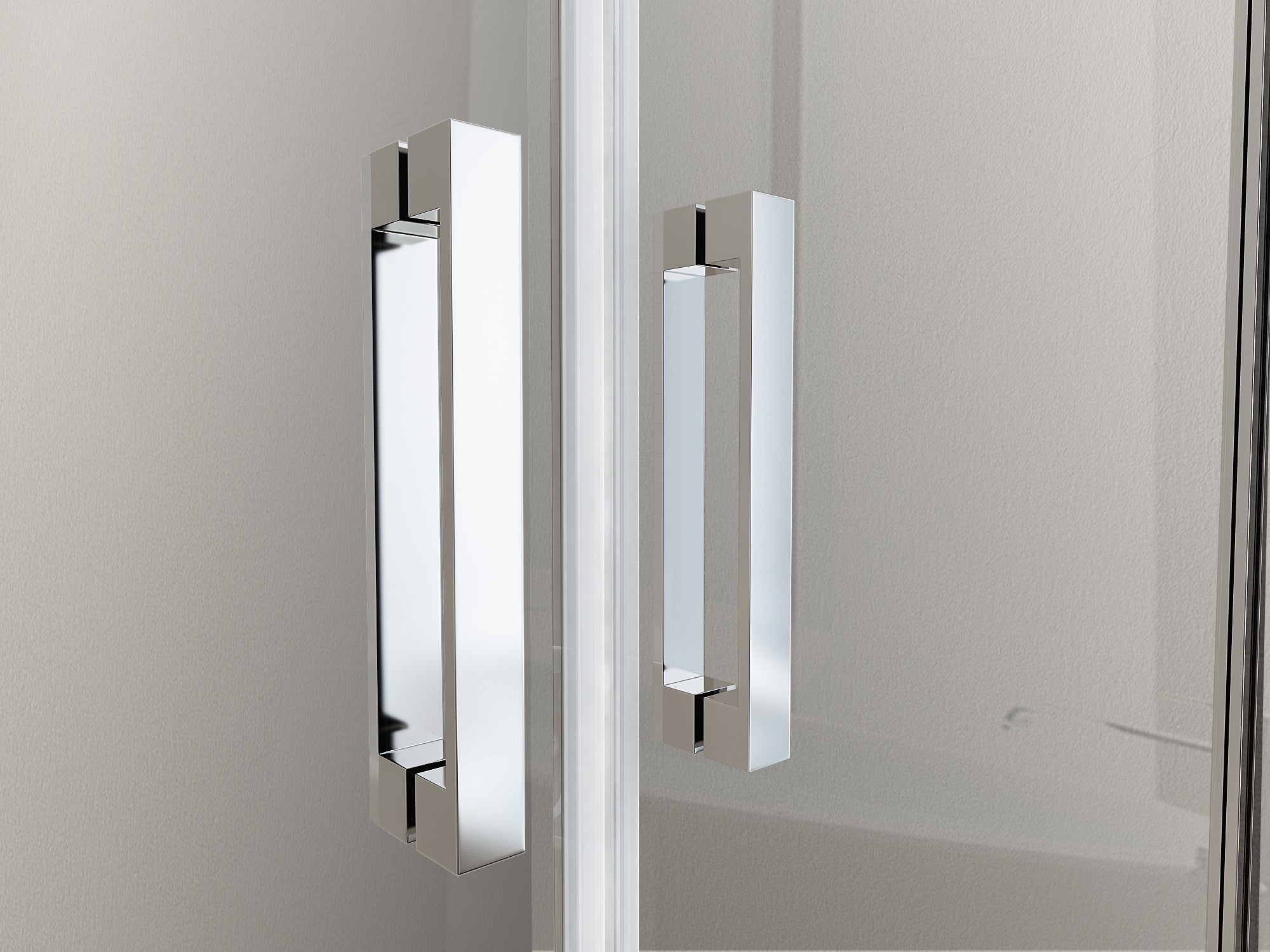 NALA Box doccia angolare parete fissa e porta battente tipo saloon vetro 6 mm reversibile MISURA 67,5-70 ANTA FISSA + PORTE 87-90 - 4