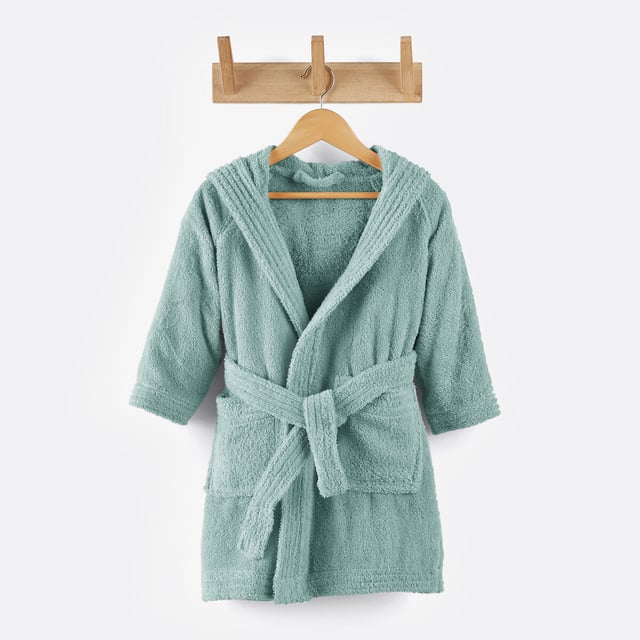 Peignoir enfant capuche 350 g/m², Scenario - Céladon - 12/14 ans - 150/156