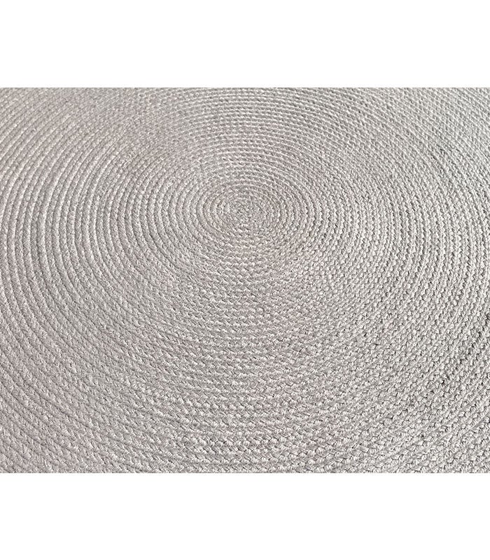 Alfombra Hamid Nansa Gris redonda para interior/exterior 120x120 - 6