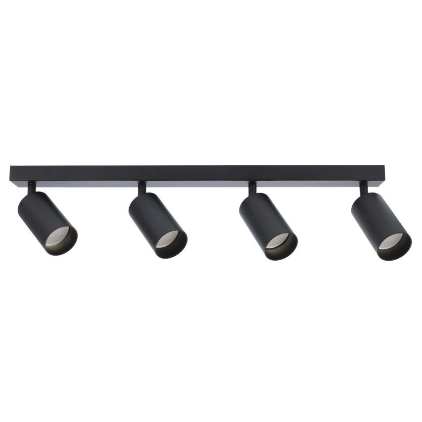 Listwa reflektorowa natynkowa listwa Malga 4 Black spot 4xGU10 czarny EDO777350 EDO SOLUTIONS