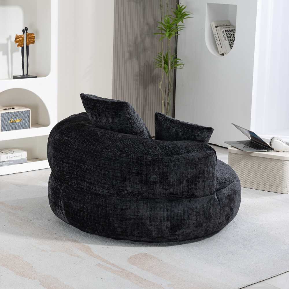 Canapé paresseux Chenille avec dossier haut et trois coussins - Fauteuil durable pour adultes et enfants, intérieur/extérieur - 9