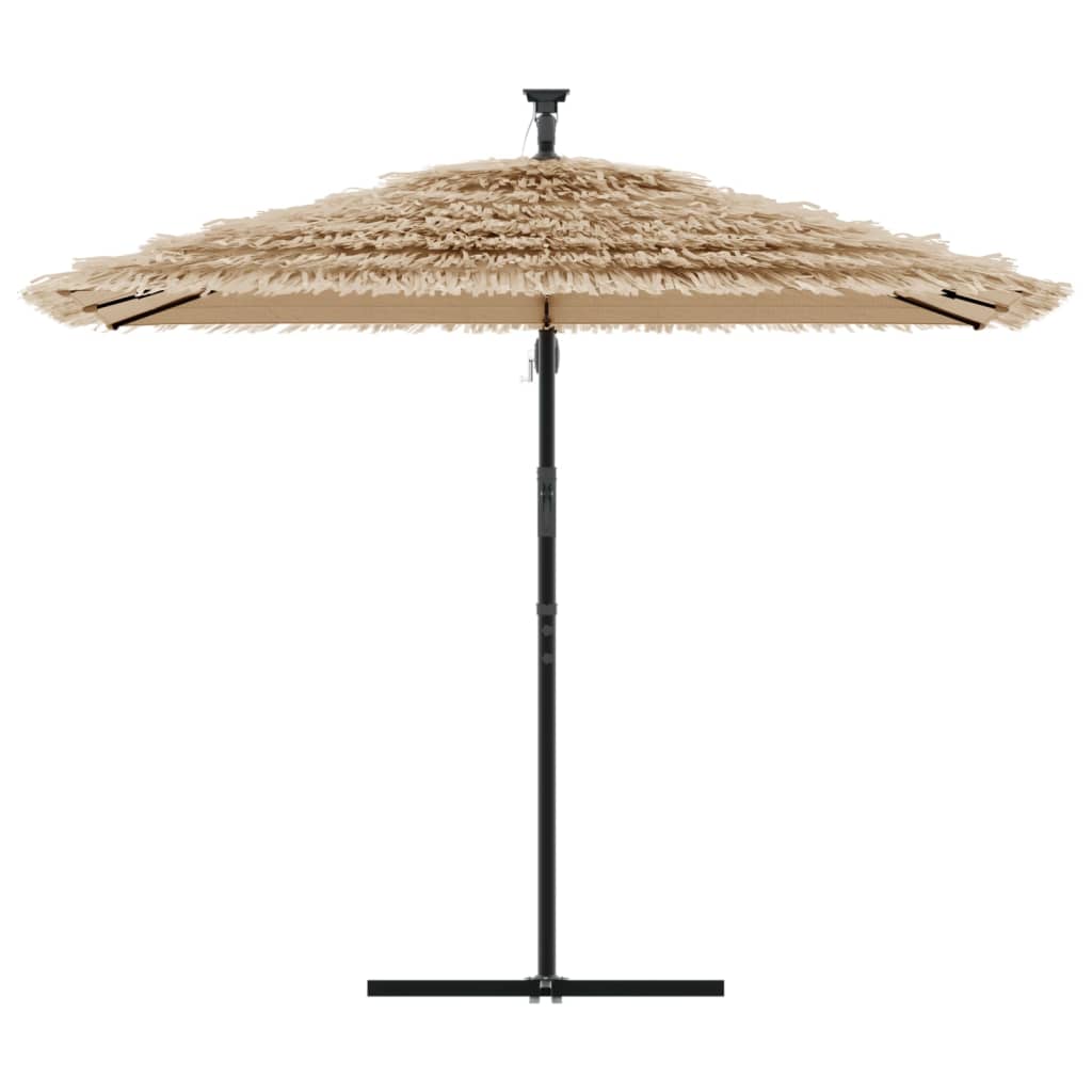 Parasol de jardin avec mât en acier marron 269x269x235 cm vidaXL - 4