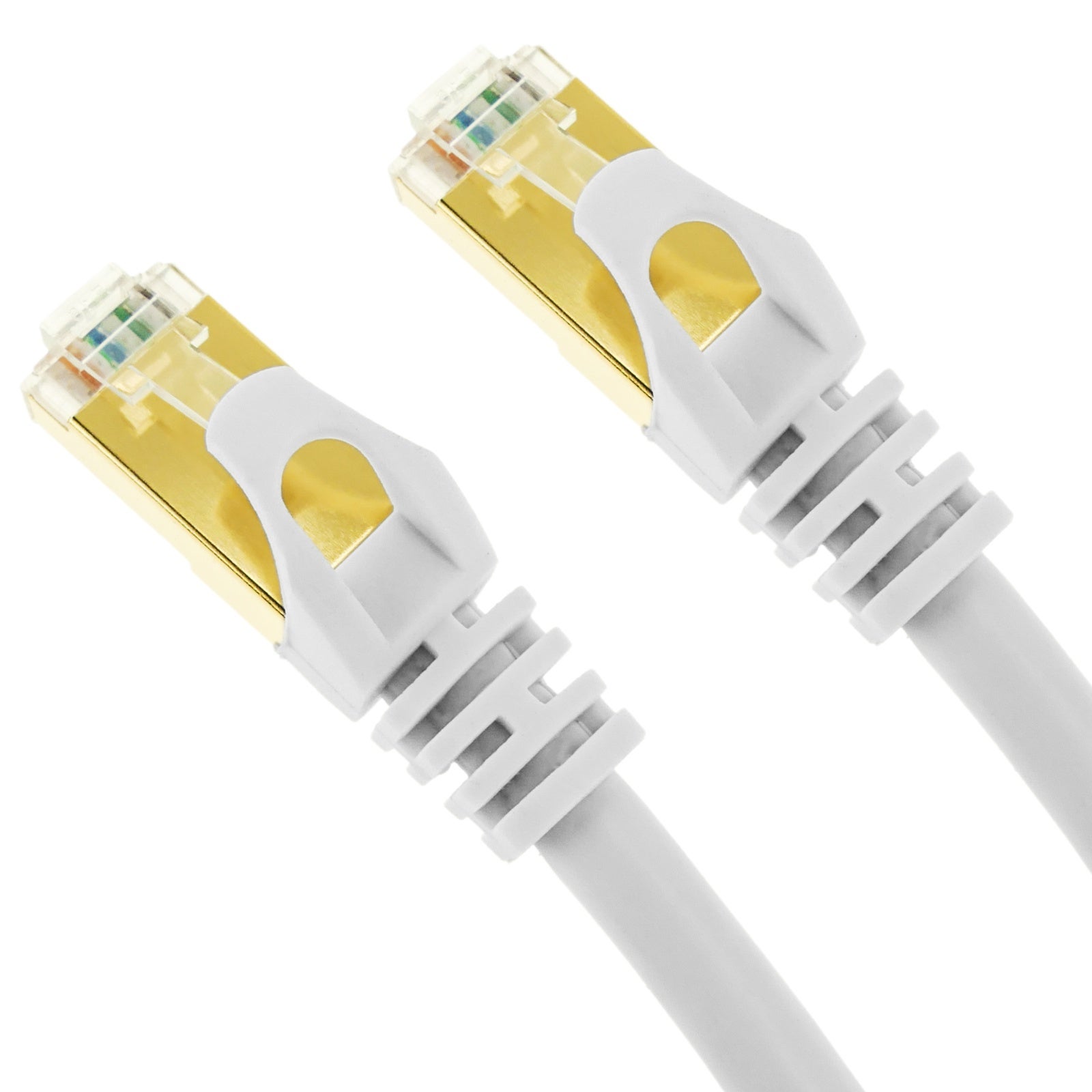 Câble réseau Ethernet type LAN SFTP RJ45 couleur blanche 2 m - 3